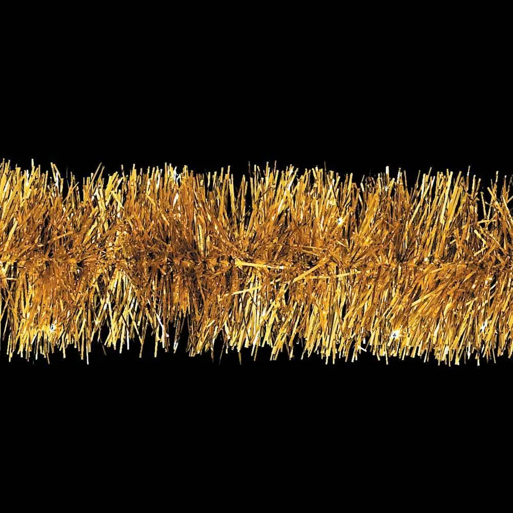 15' Gold Tinsel Christmas Garland