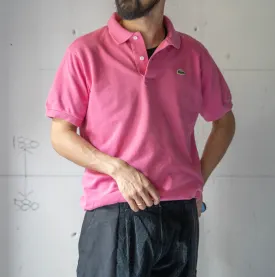 1970-80s LACOSTE pink color polo shirt 'made in France' -2