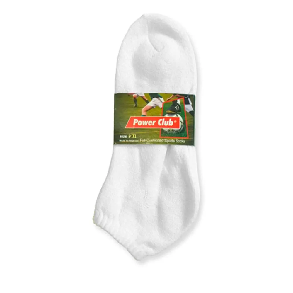 4 Pairs Mens Cushioned Sports Socks No Show Crew Athletic Basketball Size 9-11
