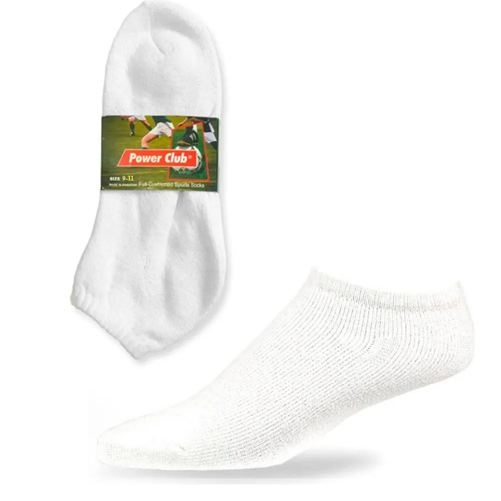 4 Pairs Mens Cushioned Sports Socks No Show Crew Athletic Basketball Size 9-11
