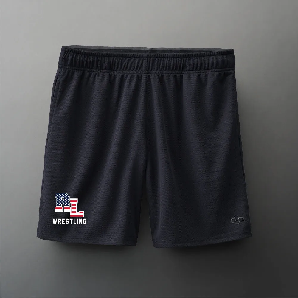 8" Mesh Shorts-Unisex--Red Land Junior High Team Store