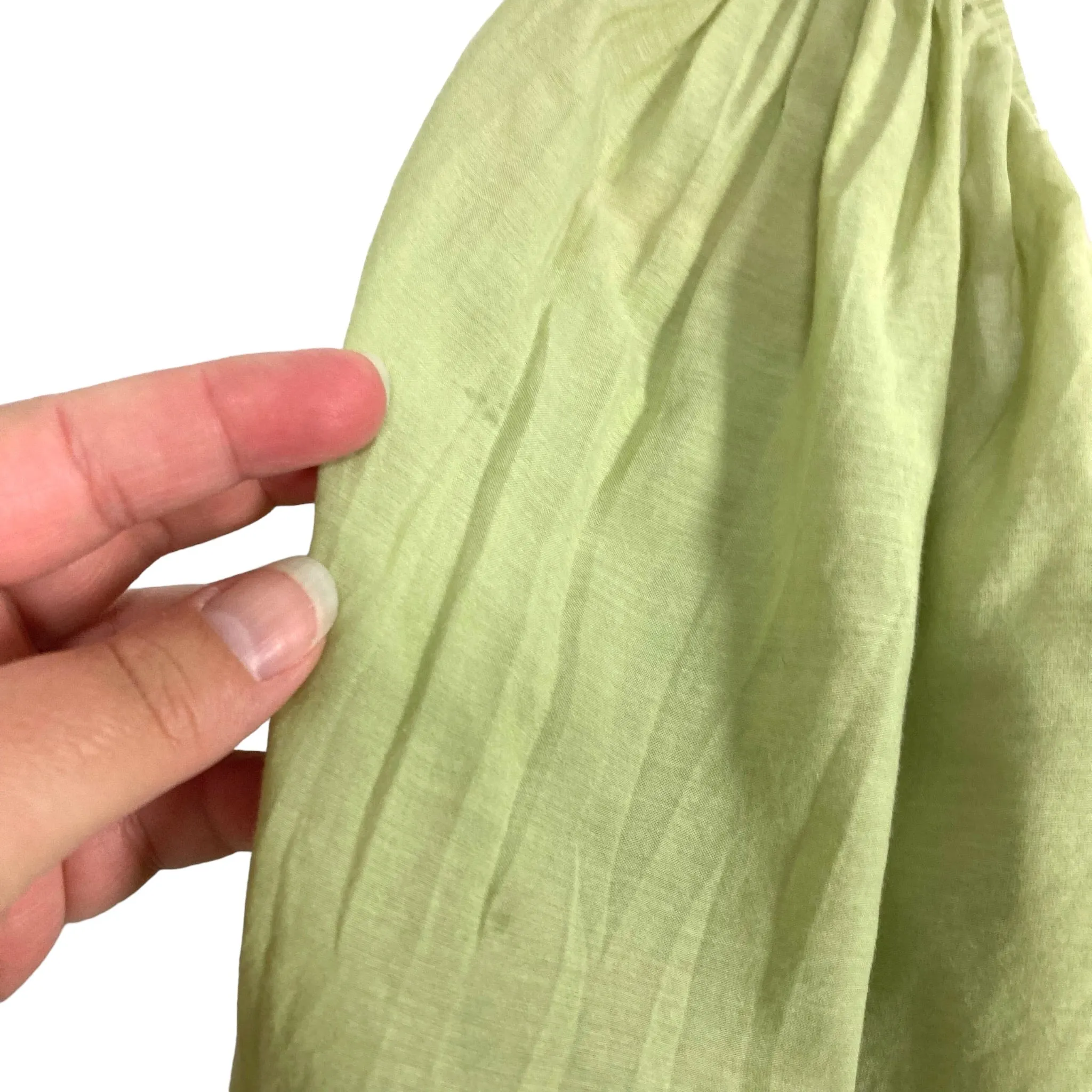 Abercrombie & Fitch Light Green Pleated Bodice Puff Sleeve Mini Dress- Size S (see notes, sold out online)