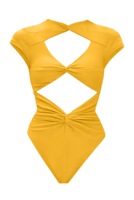 Aluna Sunshine Cut Out One Piece Swimsuit