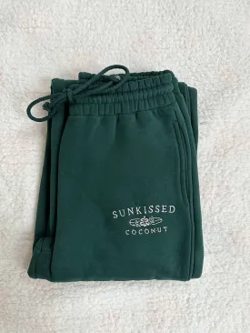 Amber Winter Green Sunkissedcoconut Embroider Sweatpants