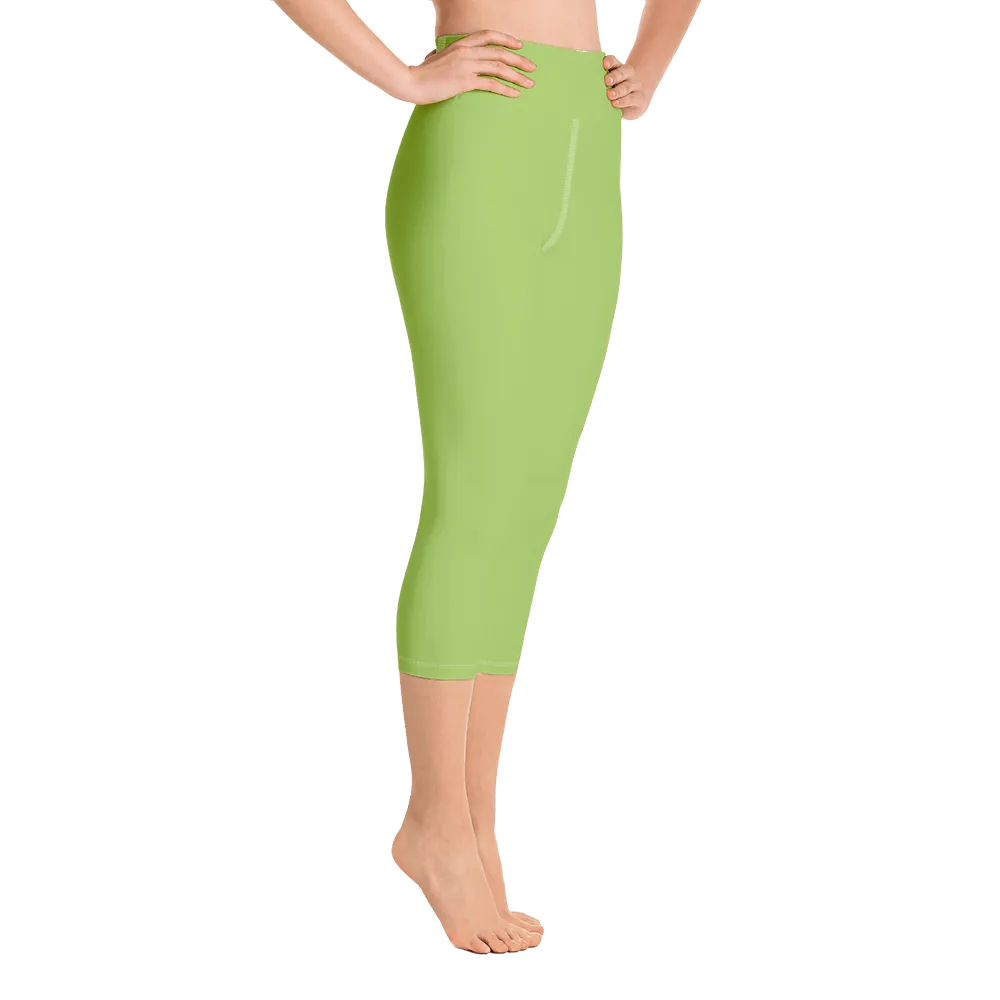 Apple Green Capri Yoga Pants