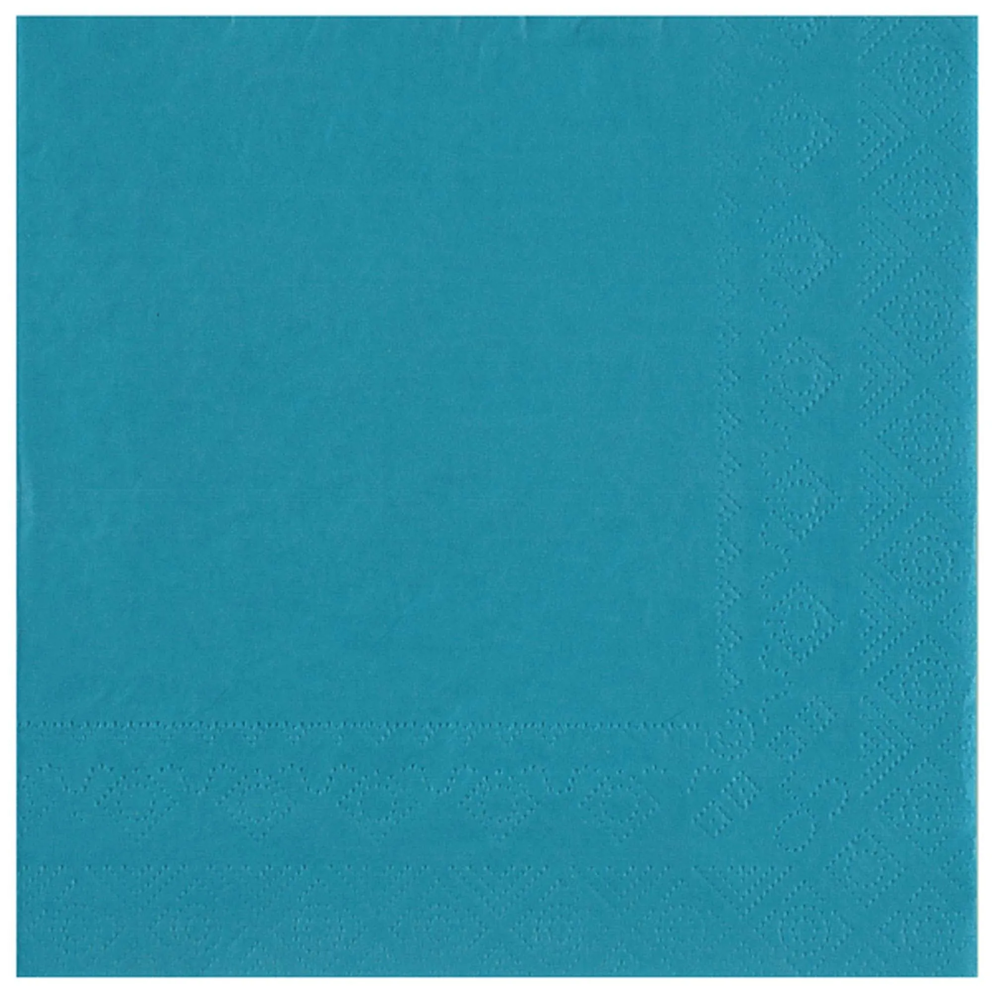 Aqua Blue Large Compostable Lunch Paper Party Napkins, 25 Count