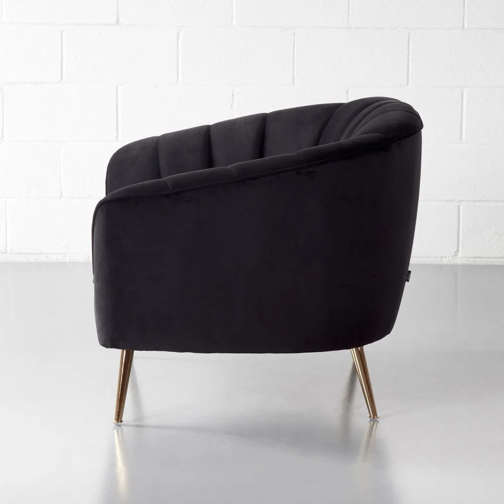 AUDREY - Black Velvet Chair