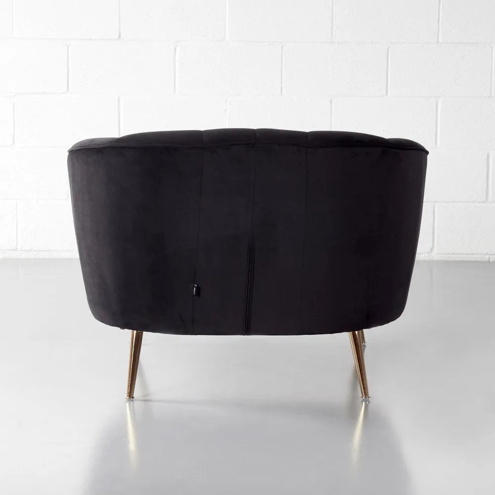 AUDREY - Black Velvet Chair