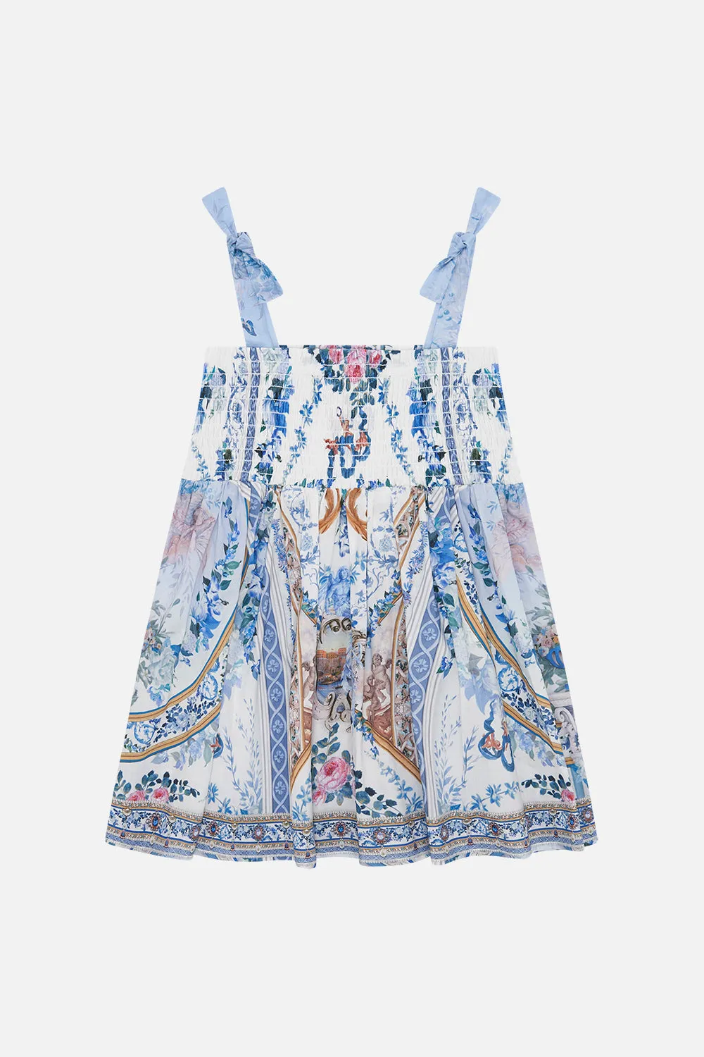 BABIES DRESS WITH SHIRRING SEASON OF THE SIREN