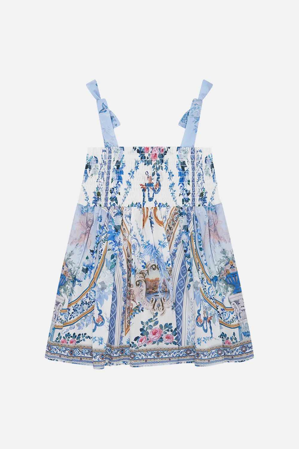 BABIES DRESS WITH SHIRRING SEASON OF THE SIREN