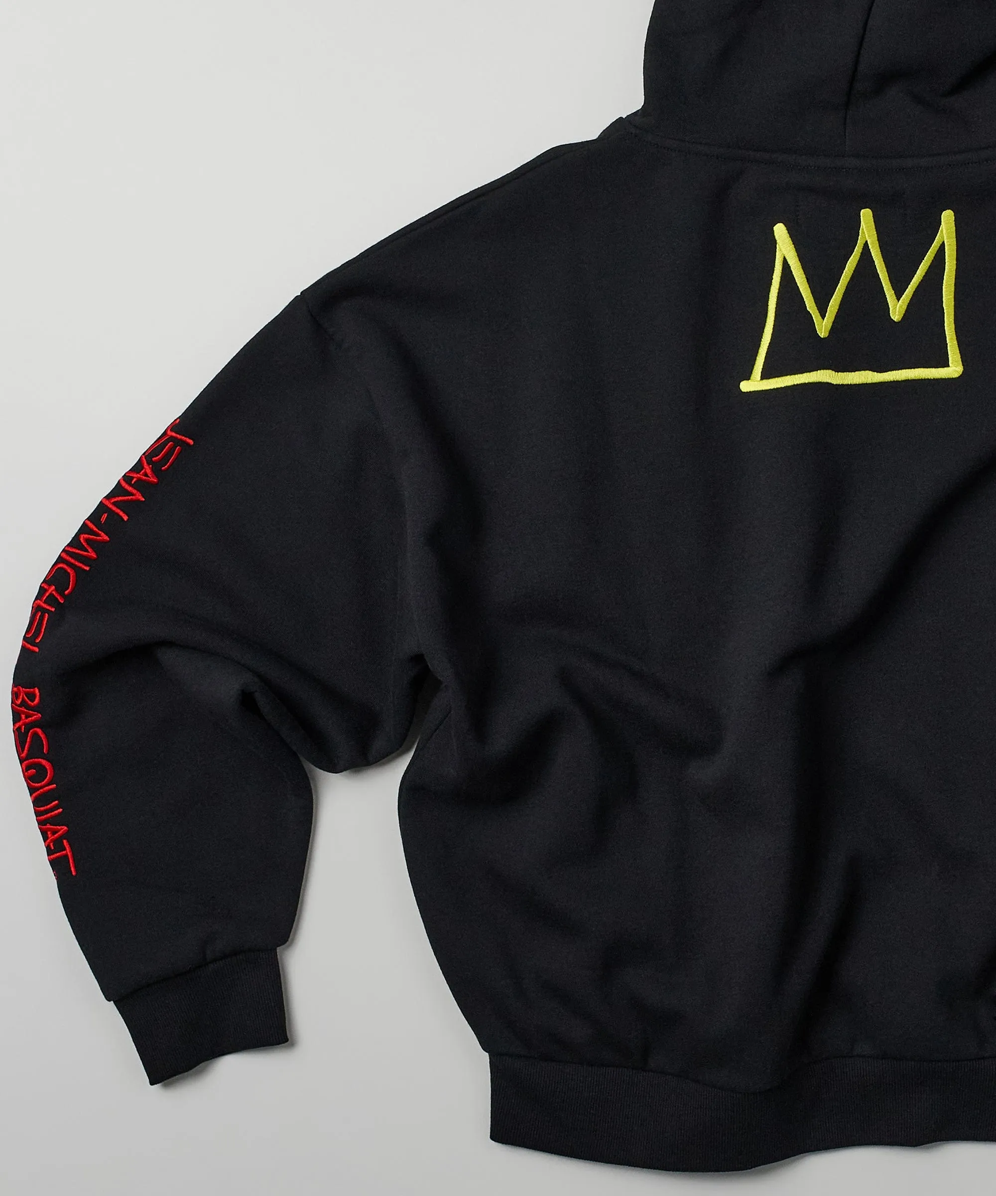 Basquiat™ Evil Thoughts Embroidered Hoodie - Black
