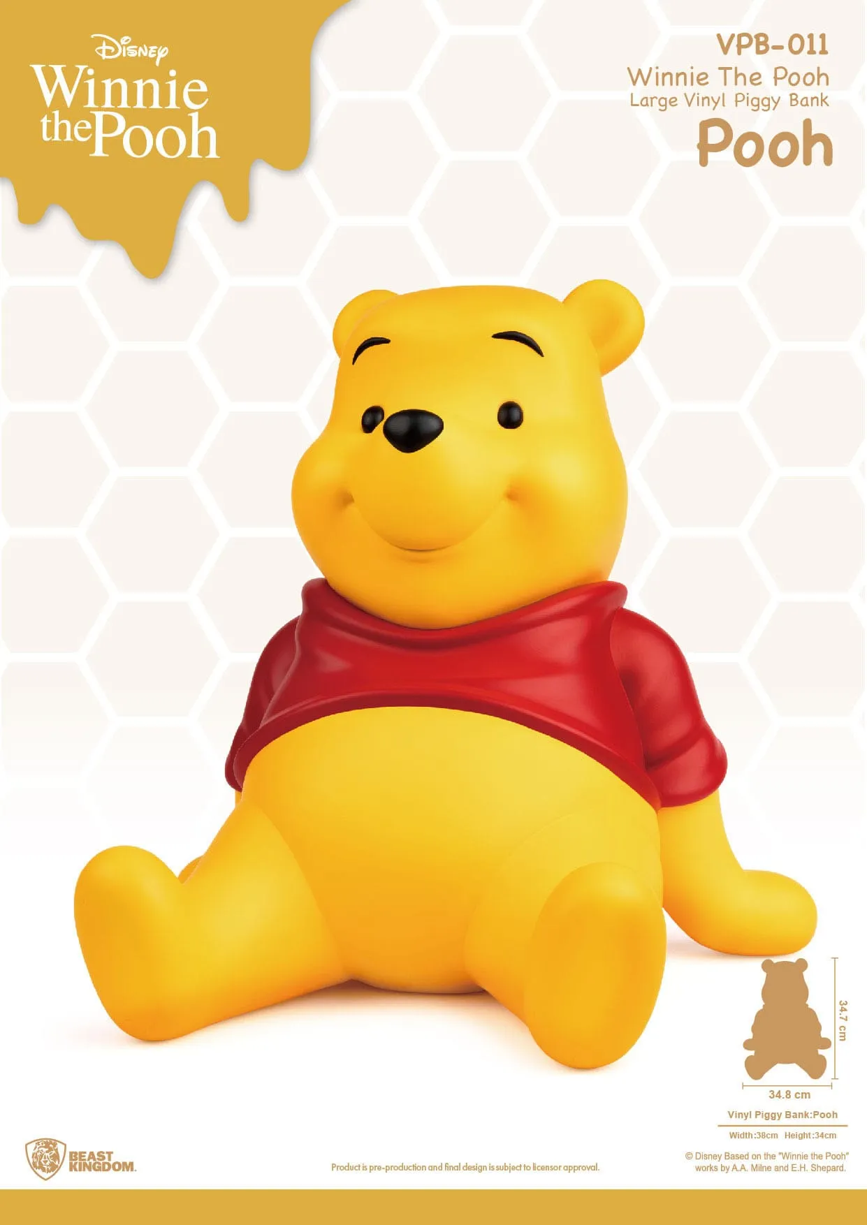 Beast Kingdom Disney Winnie The Pooh Piggy Bank