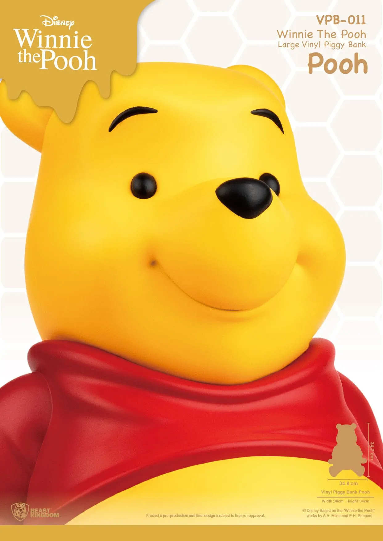 Beast Kingdom Disney Winnie The Pooh Piggy Bank