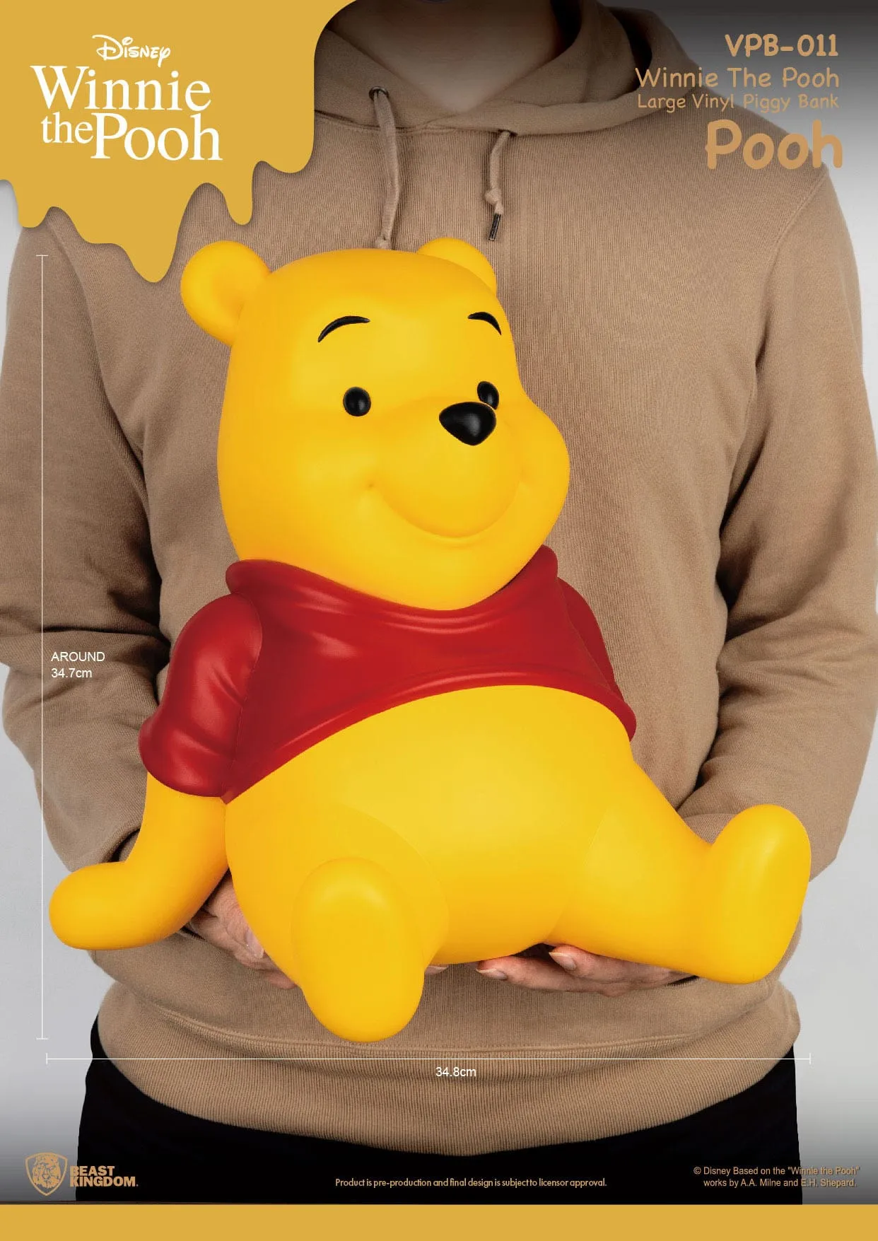 Beast Kingdom Disney Winnie The Pooh Piggy Bank