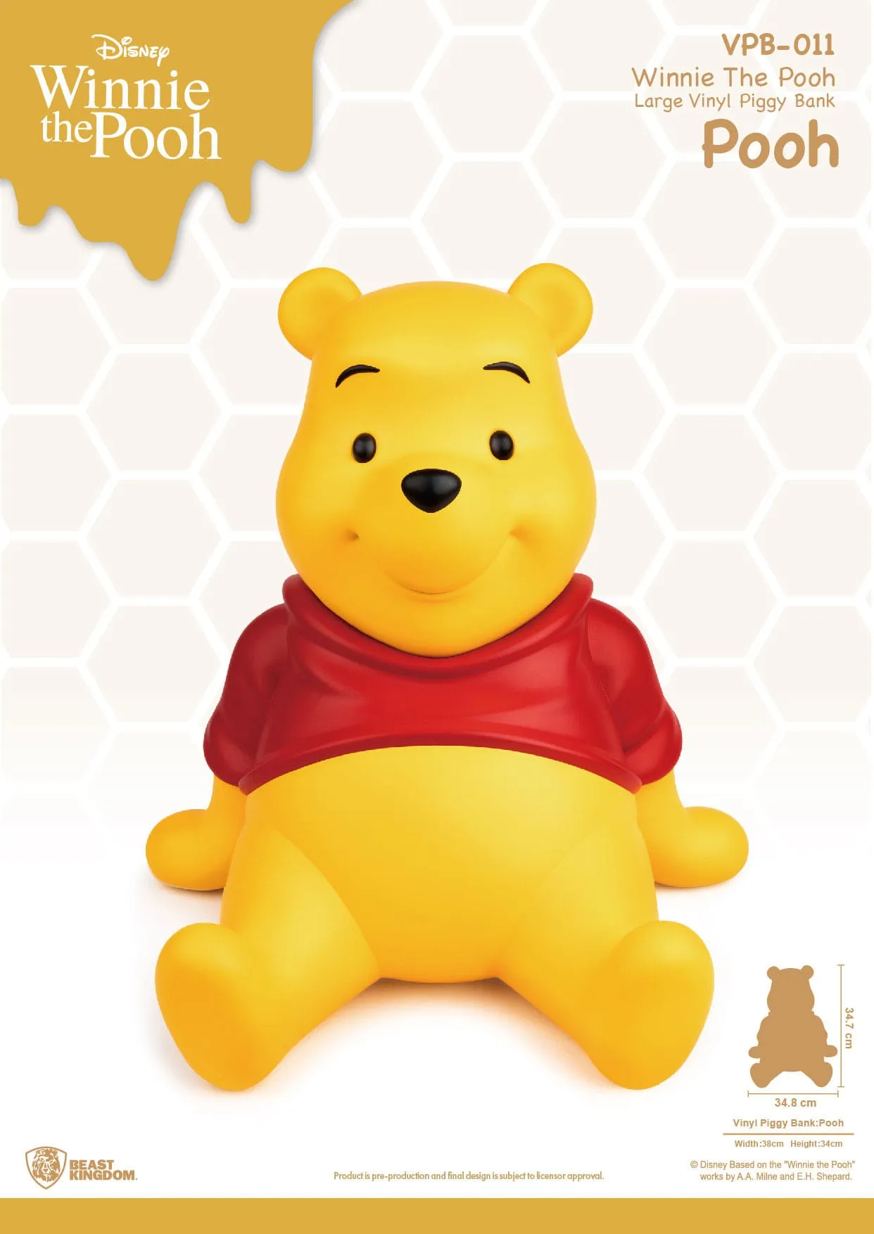 Beast Kingdom Disney Winnie The Pooh Piggy Bank