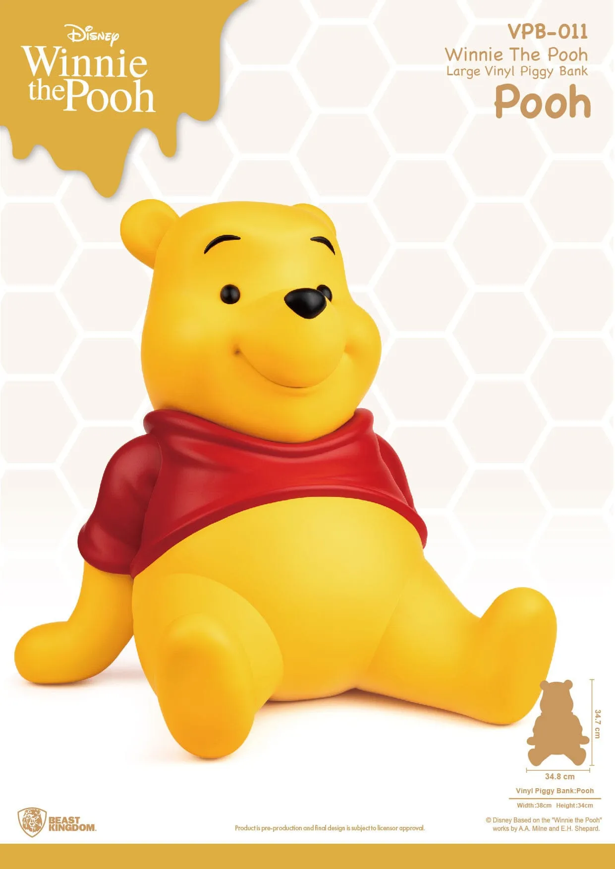 Beast Kingdom Disney Winnie The Pooh Piggy Bank