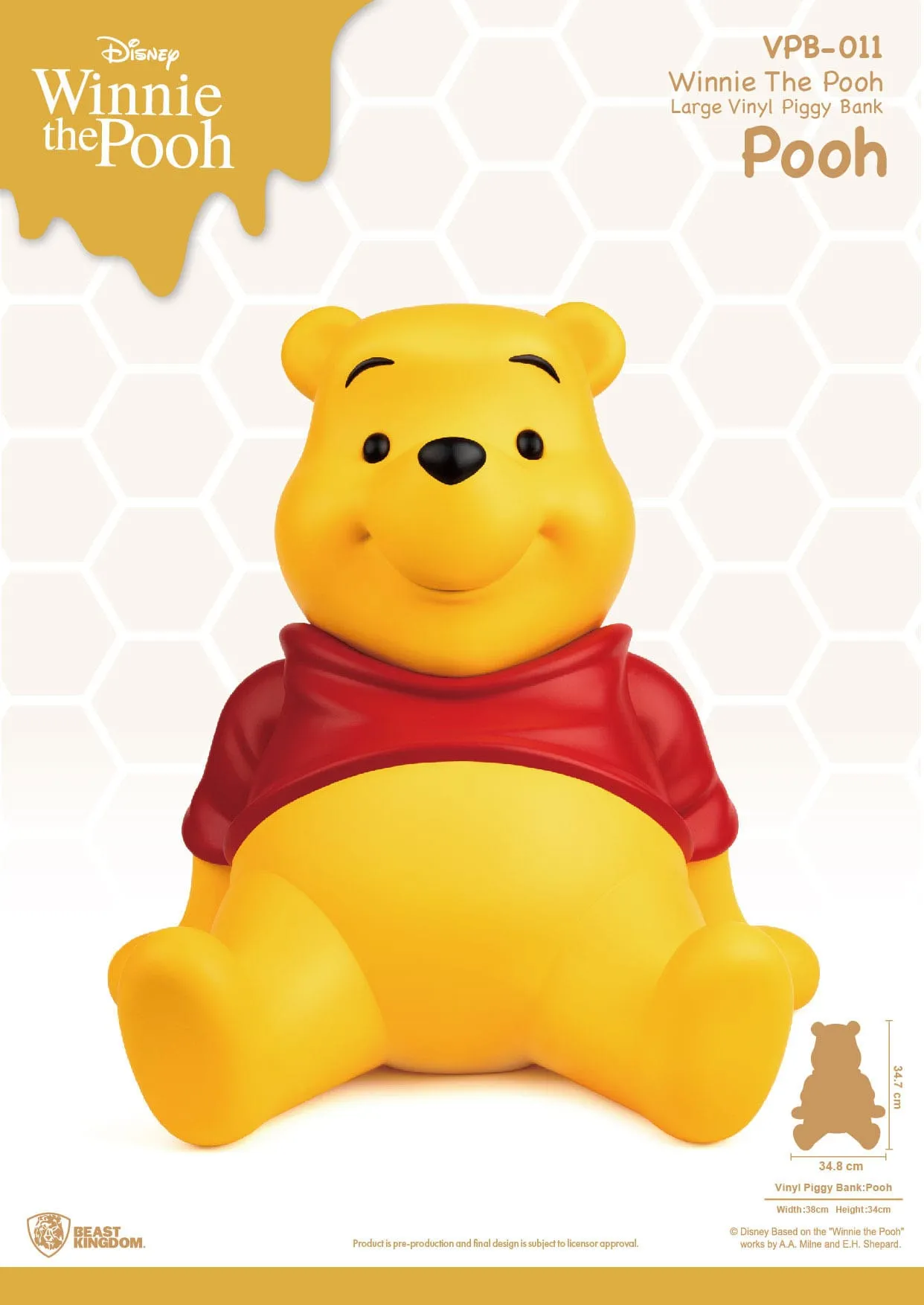 Beast Kingdom Disney Winnie The Pooh Piggy Bank