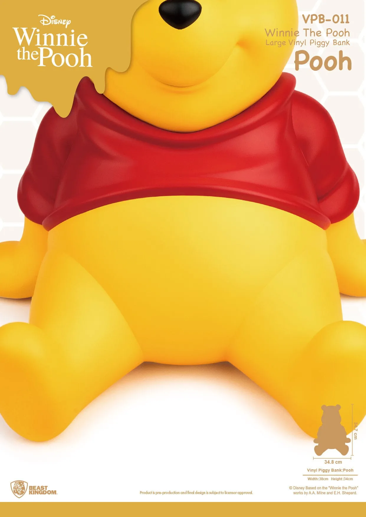 Beast Kingdom Disney Winnie The Pooh Piggy Bank