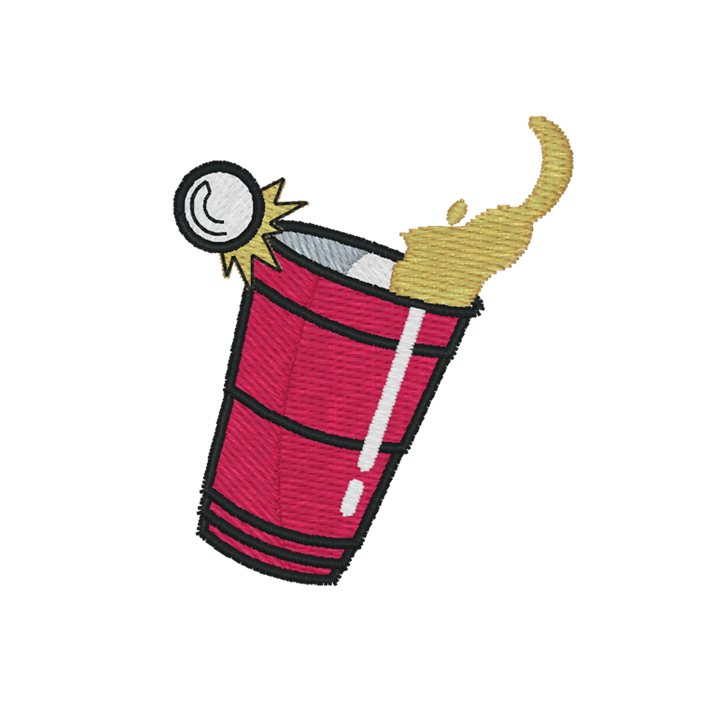 Beerpong Randtreffer | Besticktes Bio Baumwoll Crop Top