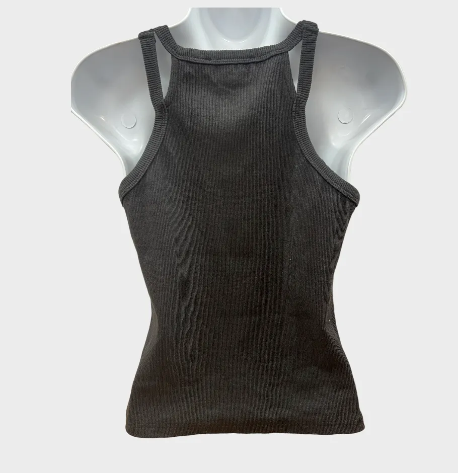Black Double Strap Tank Top