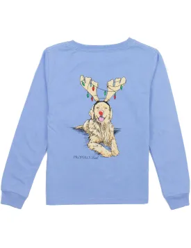 Boys Golden Holiday LS, Light Blue