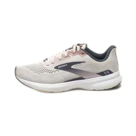 Brooks Launch Sport Shoes Leather Grey Colour For Women