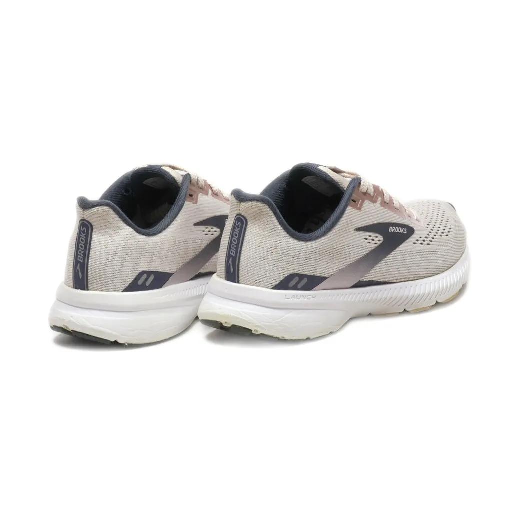 Brooks Launch Sport Shoes Leather Grey Colour For Women