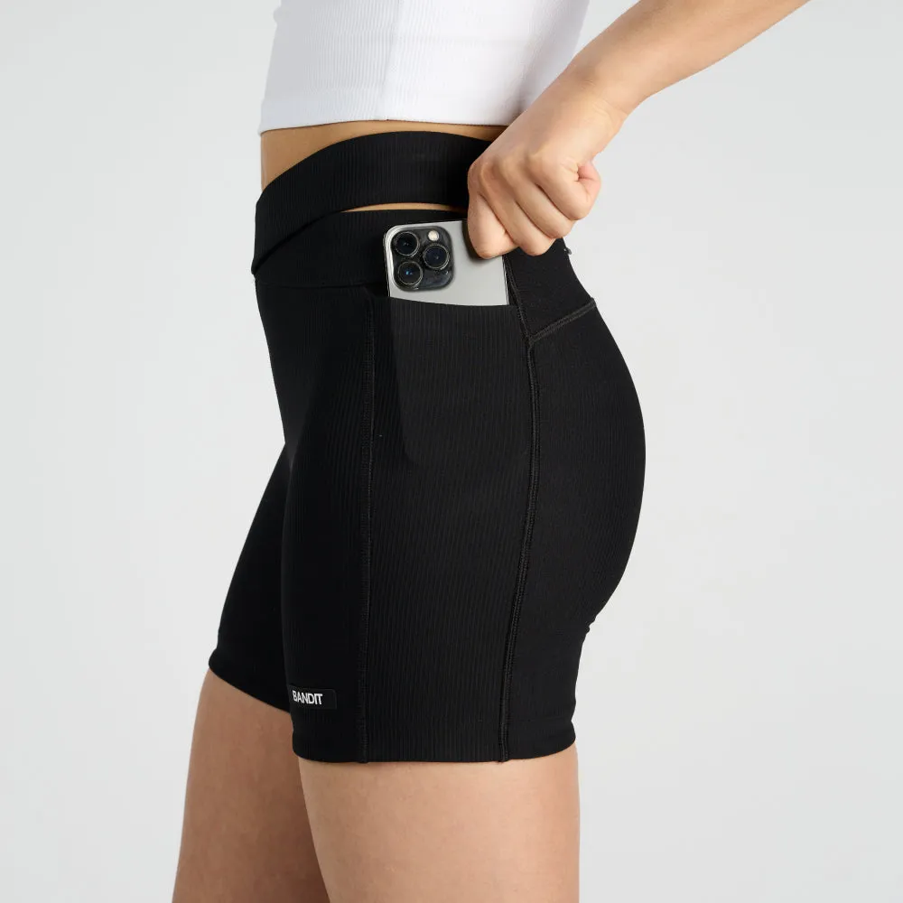 Cadence™ Crossover 5" Women's Compression Shorts - Black