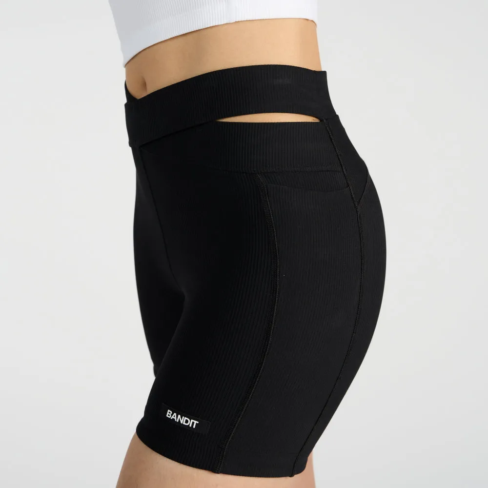 Cadence™ Crossover 5" Women's Compression Shorts - Black