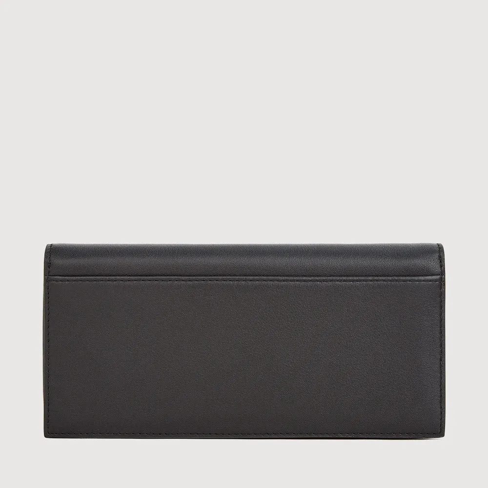 CERMET BIFOLD LONG WALLET WITH ZIP COMPARTMENT (BOX GUSSET)