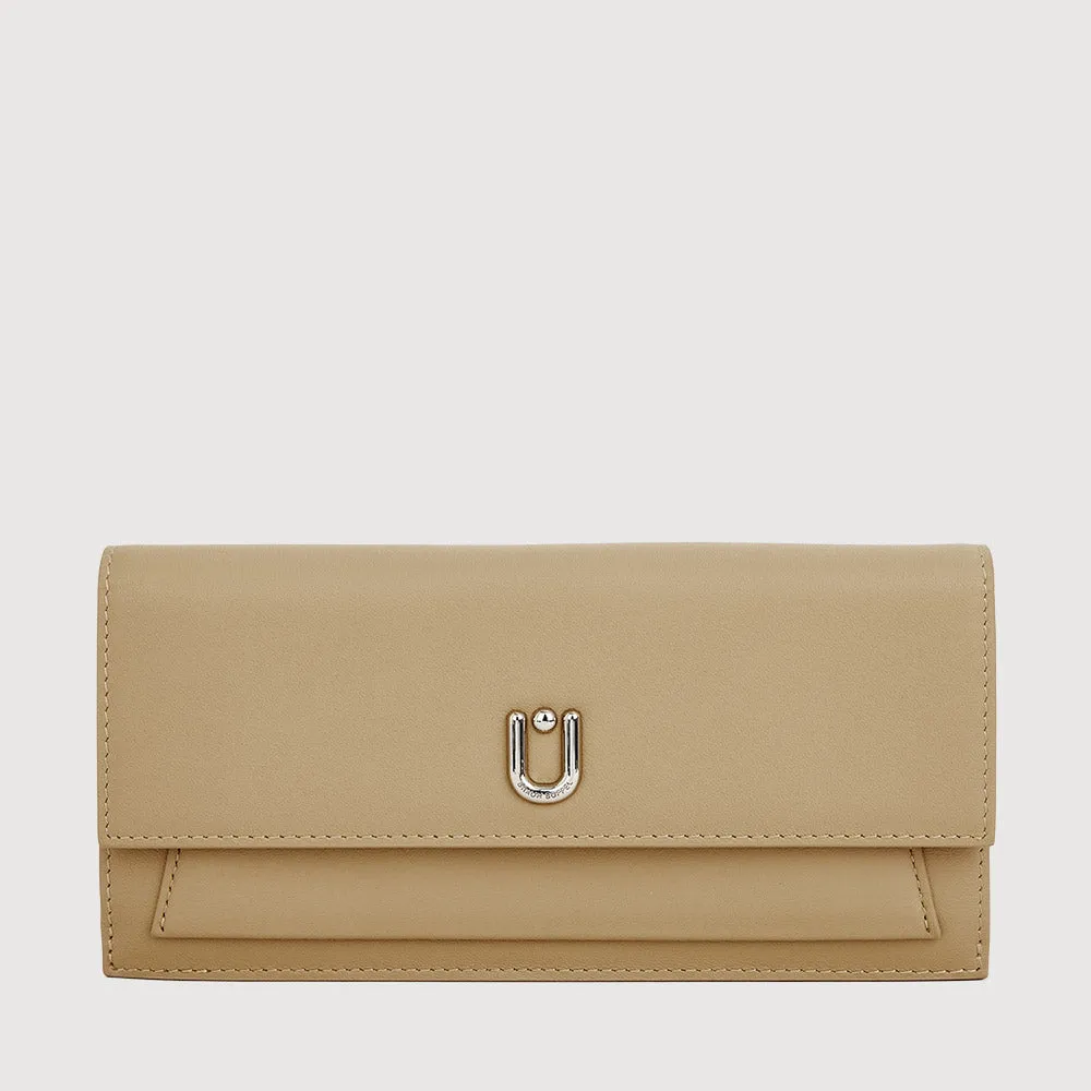 CERMET BIFOLD LONG WALLET WITH ZIP COMPARTMENT (BOX GUSSET)