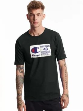 Champion Photo-real Jock Tag Heritage Tee Black GT19 586377 BKC