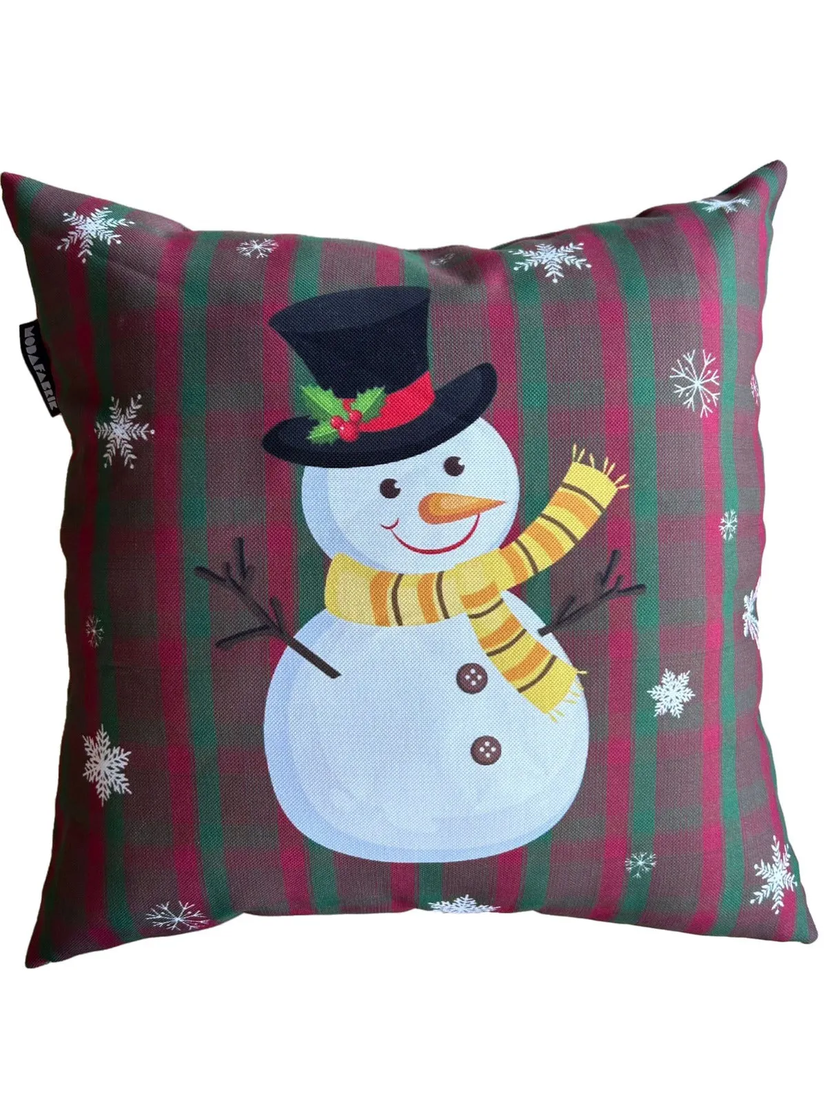 Christmas Snowman Pillow Cover, Holiday Pillow Cover, Winter Decorating