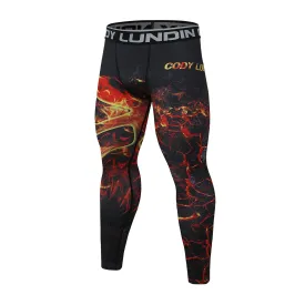 Cody Lundin - Molten Hot - BJJ compression tights /rash guard / Spats /Pants