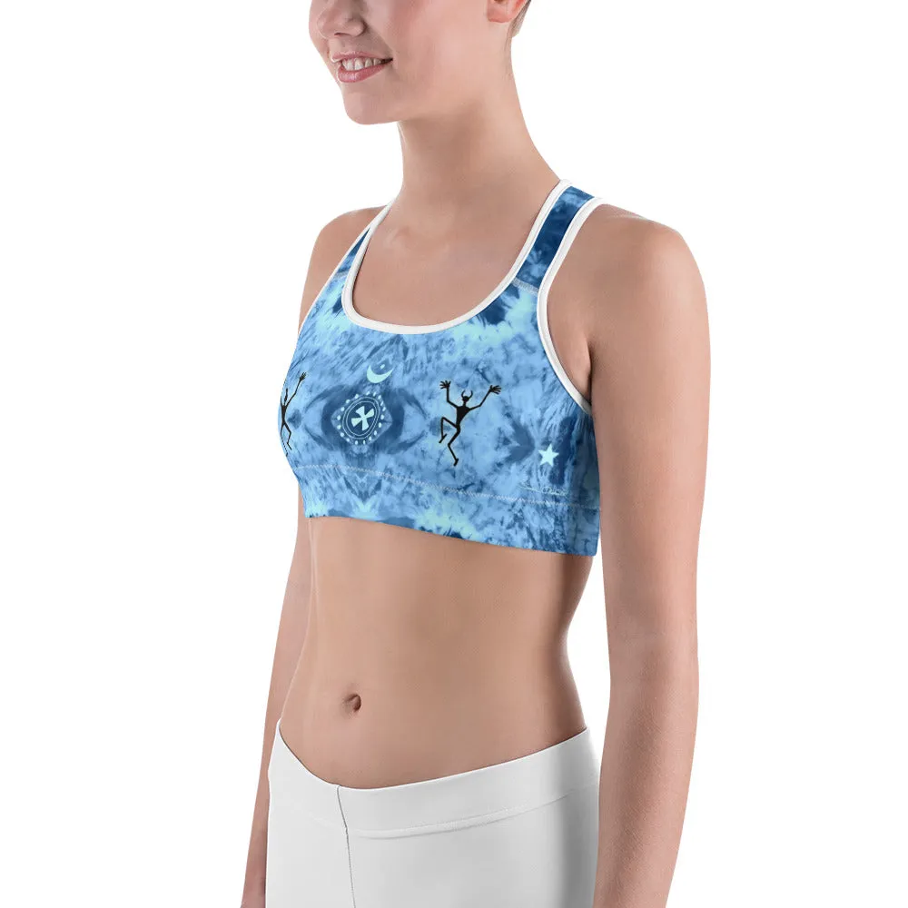 Cosmic Blues - Yoga Sports bra