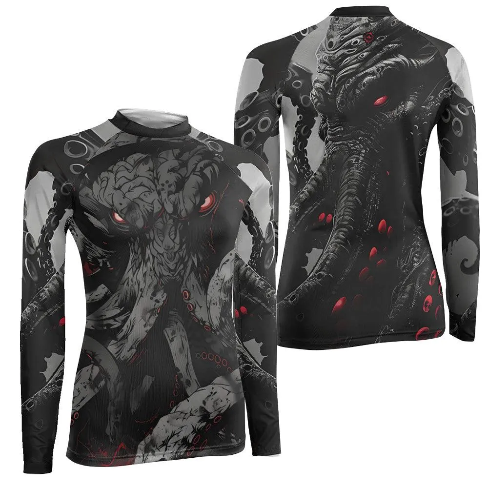 Darkness Cthulhu Women's Long Sleeve Rash Guard