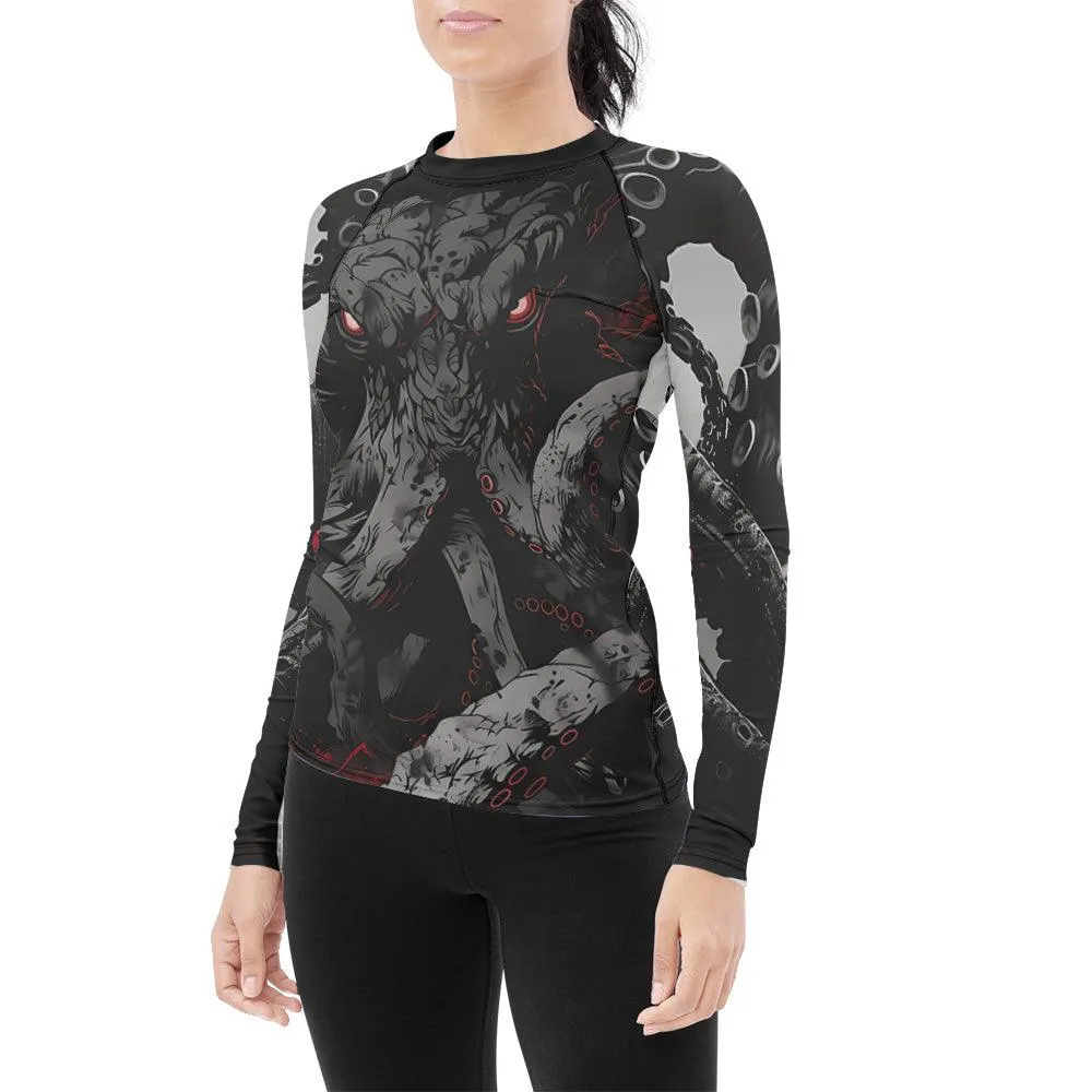 Darkness Cthulhu Women's Long Sleeve Rash Guard