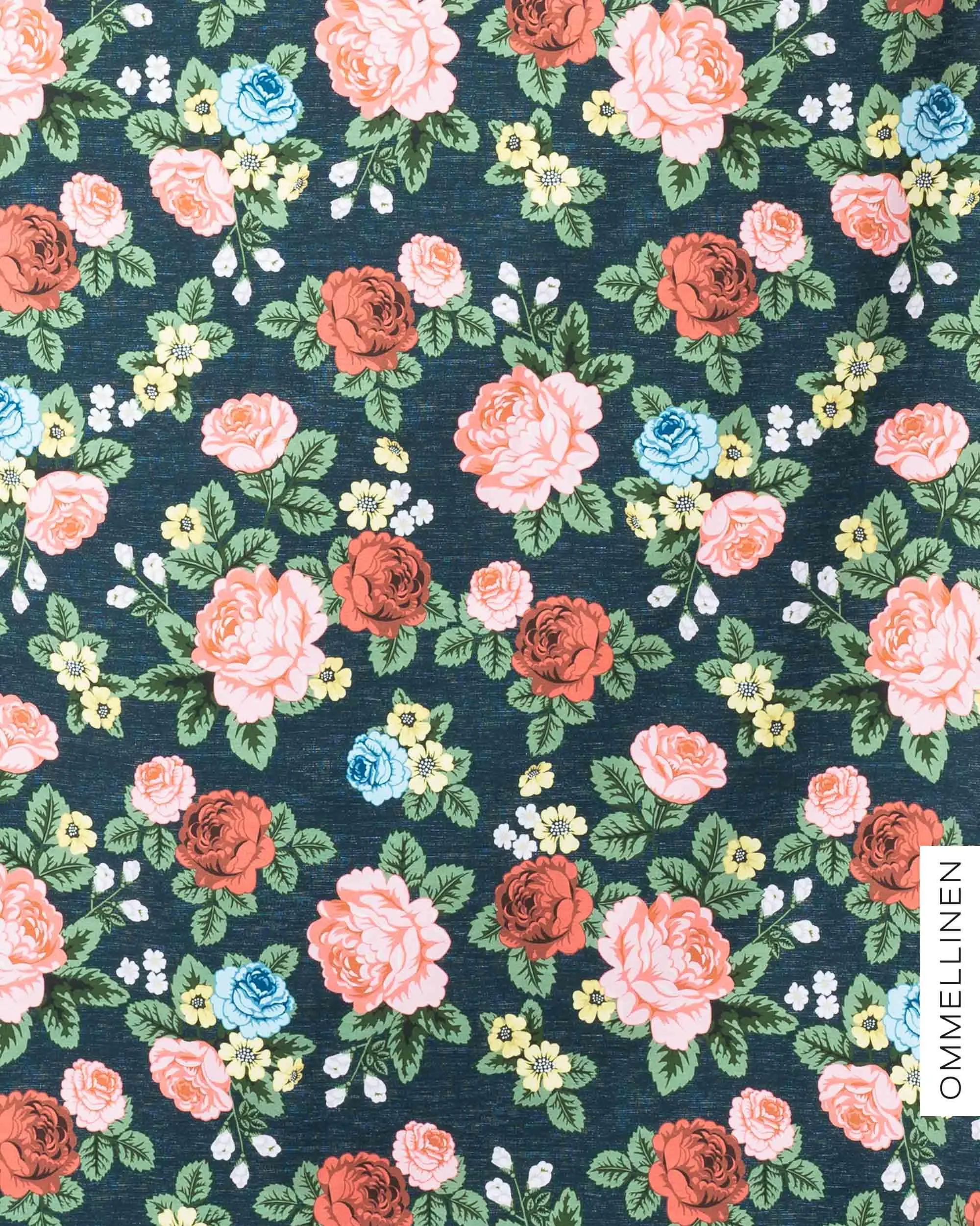 Digitrikoo, Babushka Roses - sininen/roosa