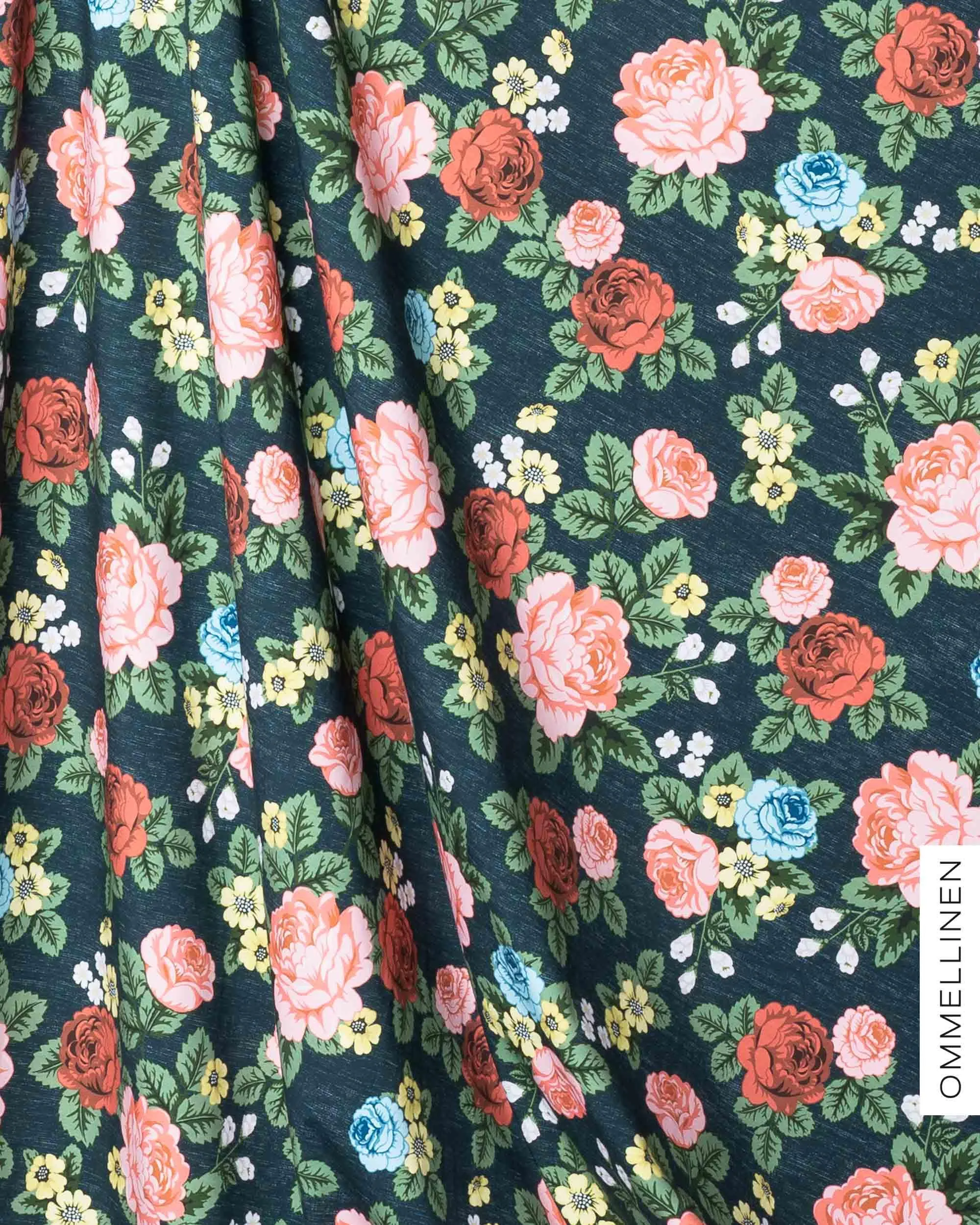 Digitrikoo, Babushka Roses - sininen/roosa