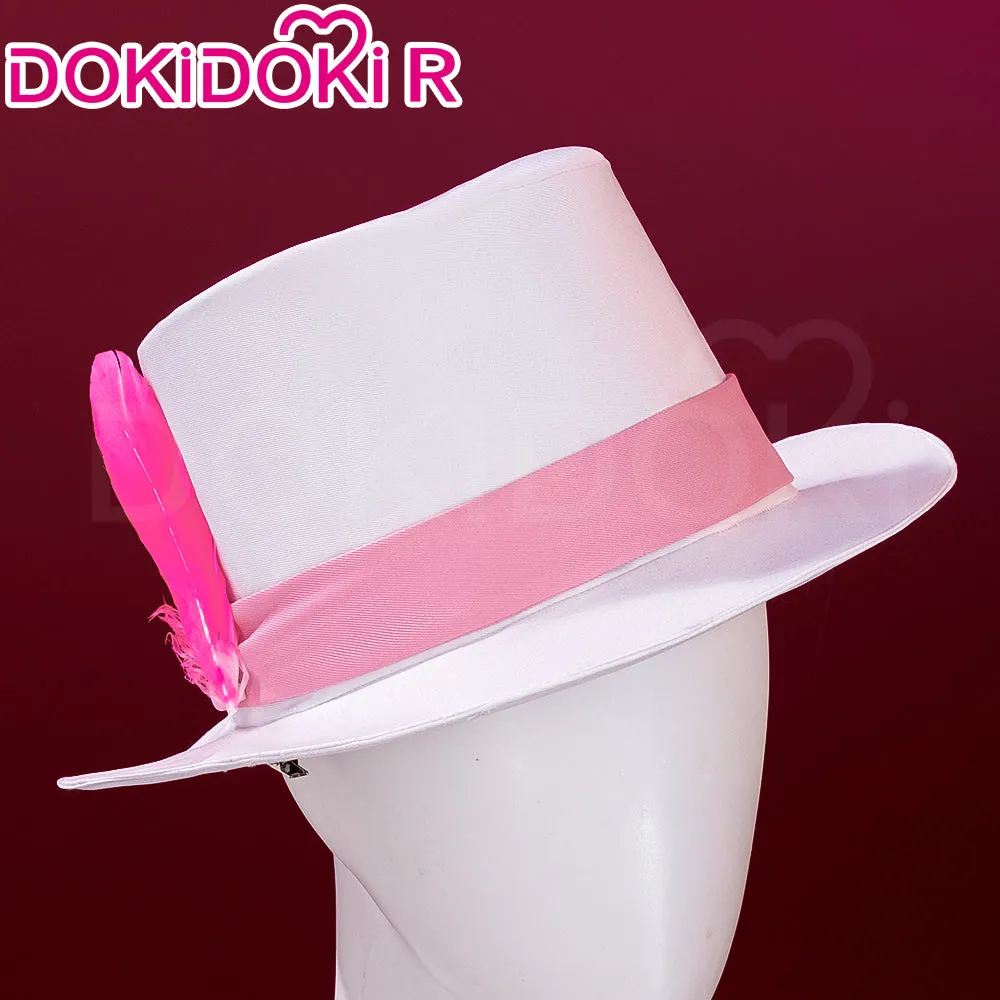 DokiDoki-R Anime Hell Hotel Cosplay Costume White Pink Top Black Shorts