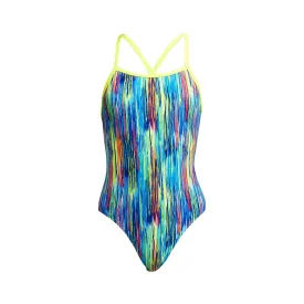 Funkita Girls Tie Me Tight One Piece FKS001G- Dripping Paint