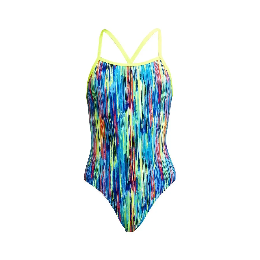Funkita Girls Tie Me Tight One Piece FKS001G- Dripping Paint