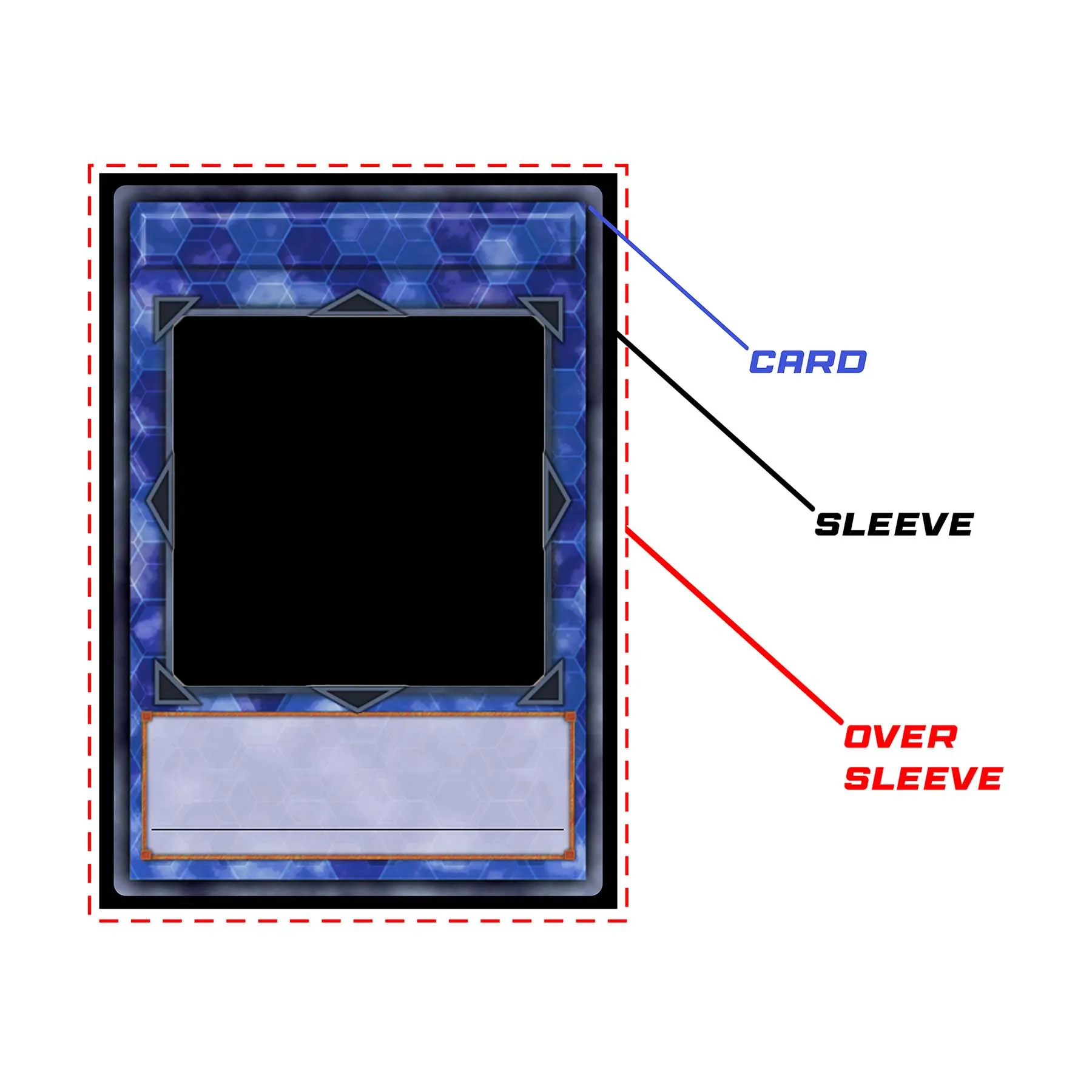 Goddess Bow Border Oversleeves (100ct JP/Standard)