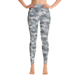 Grey Camo Yoga Pants