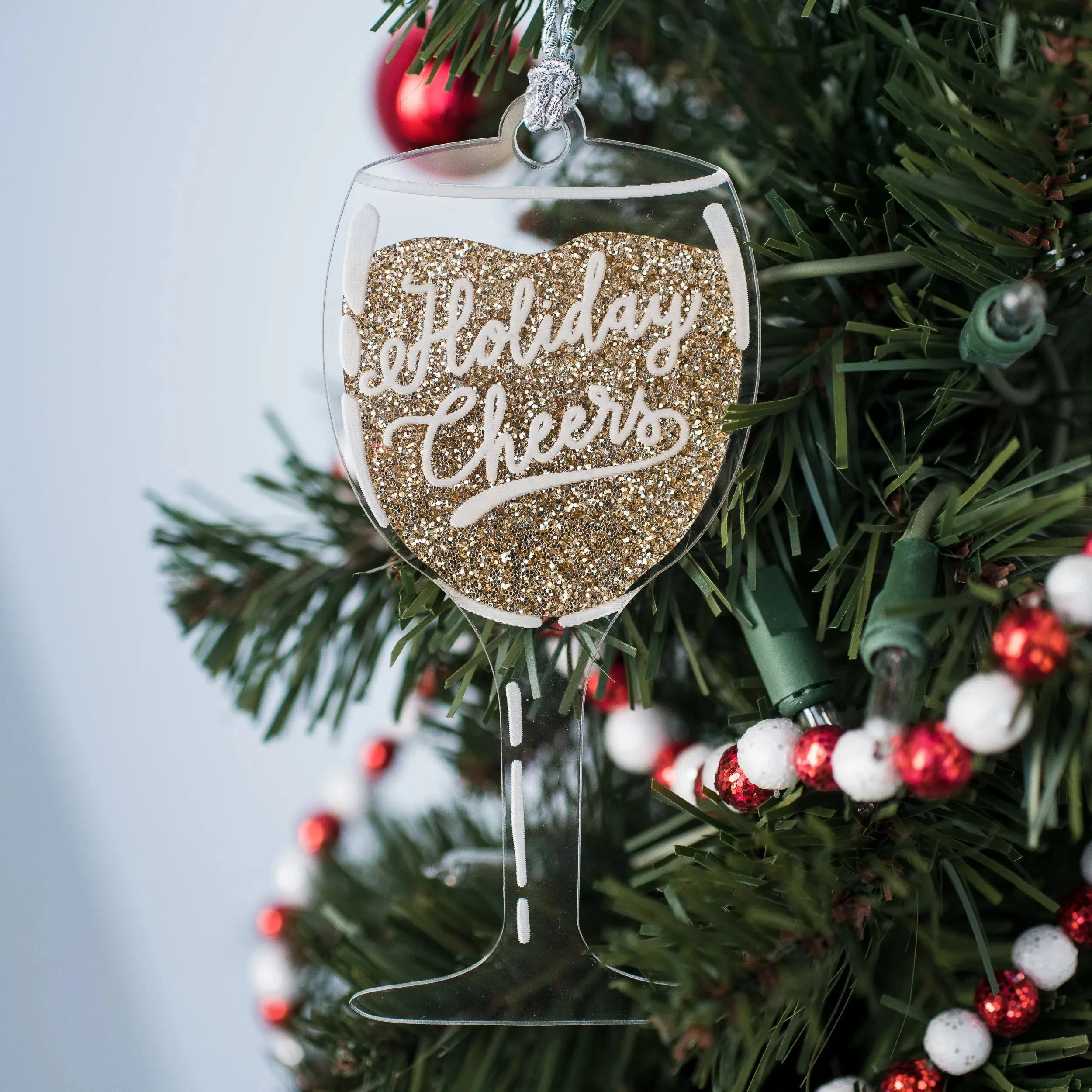 Holiday Cheers Wine Ornament - 3 Varieties