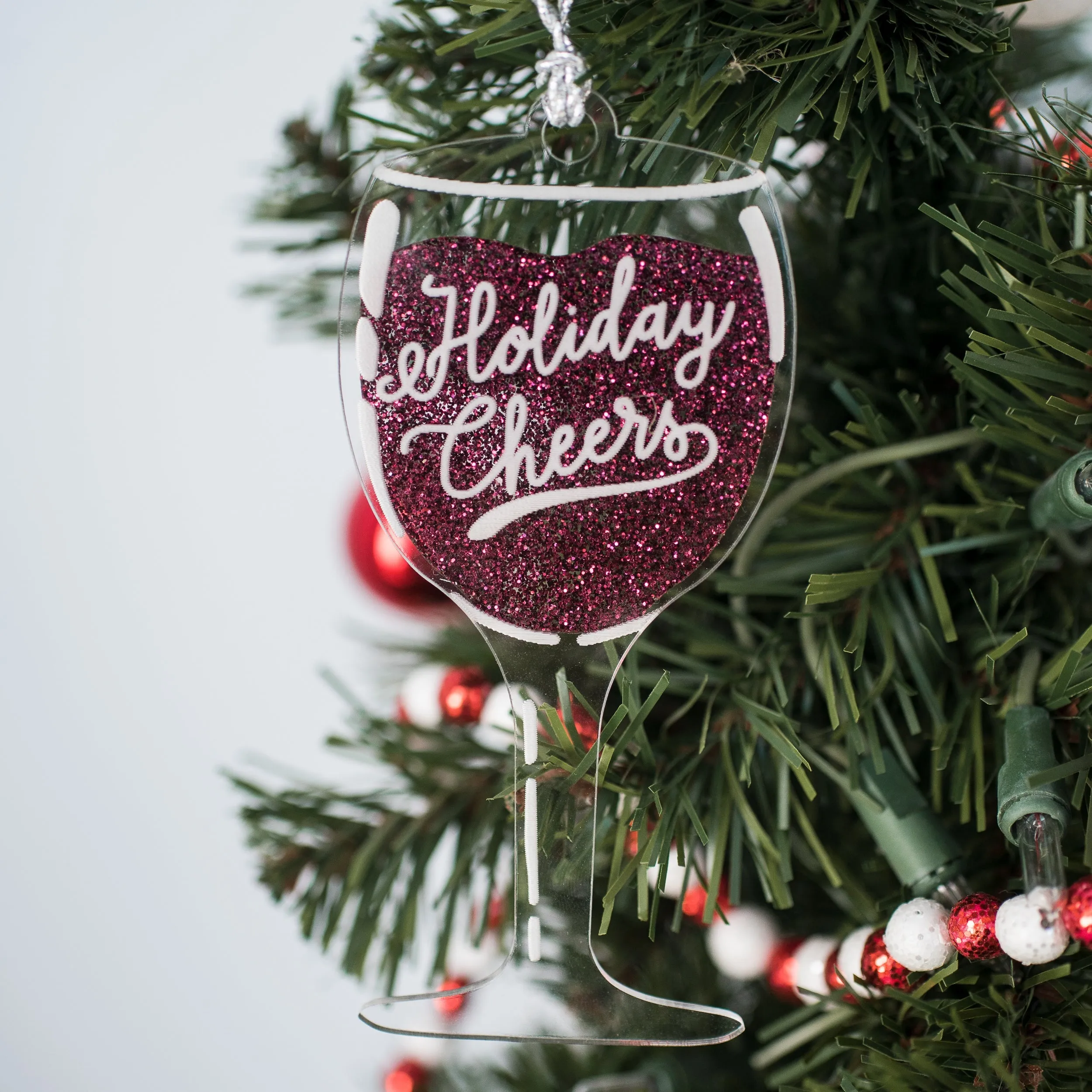 Holiday Cheers Wine Ornament - 3 Varieties