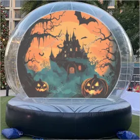 Inflatable Snow Globe Inflatable Snowman Snowglobe Blow Up Snow Globes For Halloween