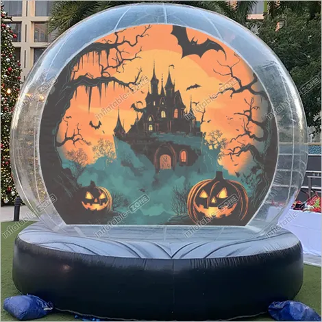 Inflatable Snow Globe Inflatable Snowman Snowglobe Blow Up Snow Globes For Halloween