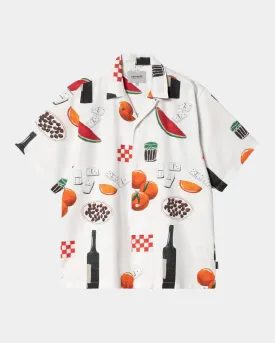 Isis Maria Dinner Print Shirt | White