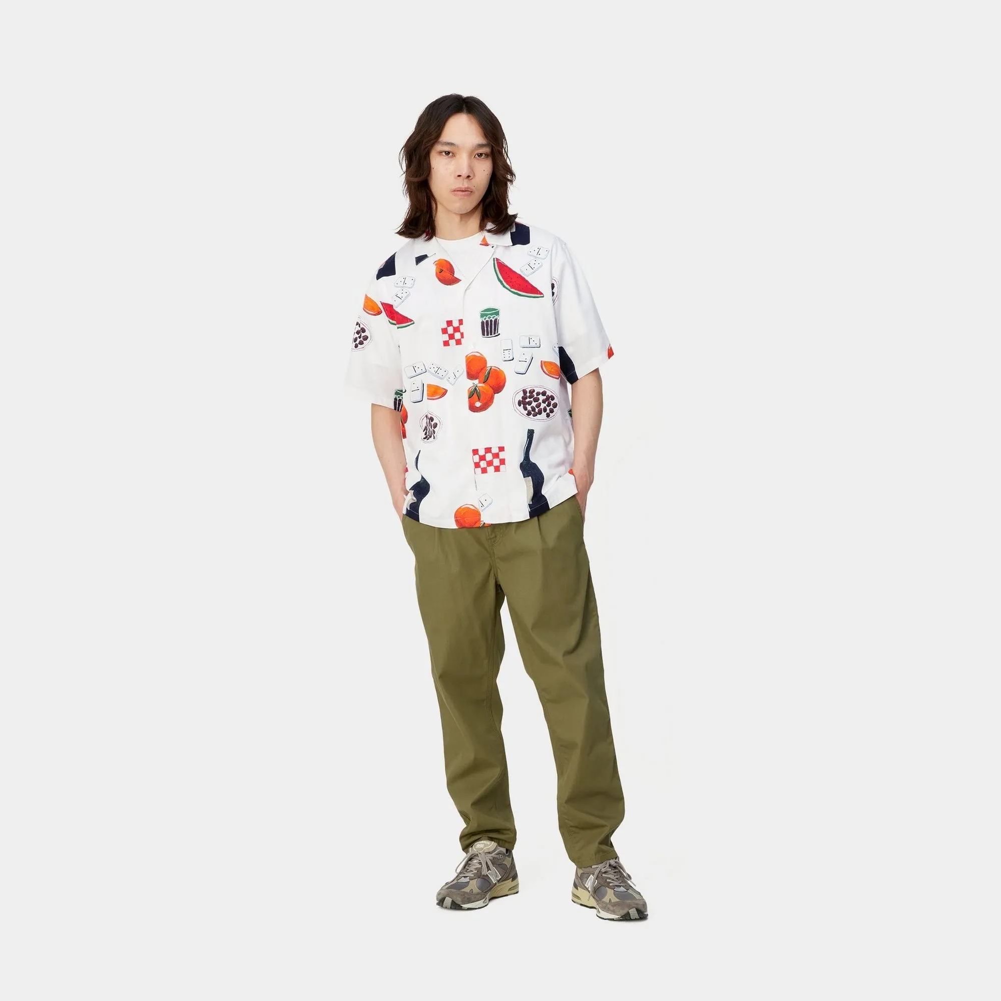 Isis Maria Dinner Print Shirt | White